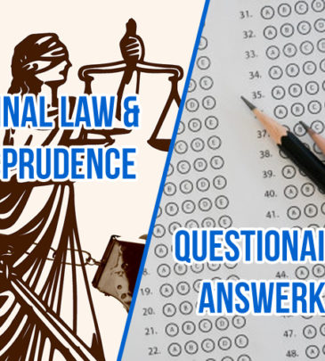 Criminal Law and Jurisprudence Q&A